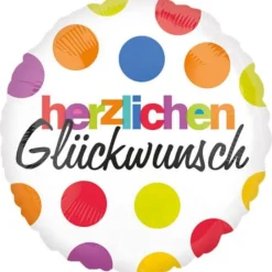 amscan® - Herzlichen Glückwunsch Folienballon, 43 cm | Teddy Toys Kinderwelt
