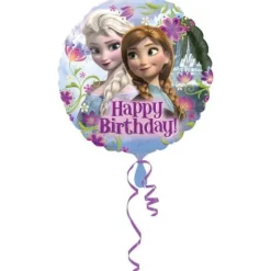 amscan® Disney Frozen - Happy Birthday Folienballon rund, Ø 43 cm | Teddy Toys Kinderwelt