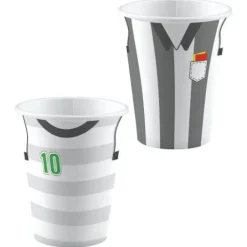 amscan® Kicker Party - 8 Becher, 250 ml | Teddy Toys Kinderwelt