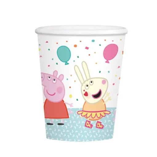 amscan® Peppa Pig - 8 Becher Papier, 250 ml | Teddy Toys Kinderwelt