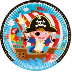 amscan® Pirat - 8 Teller, 23 cm | Teddy Toys Kinderwelt