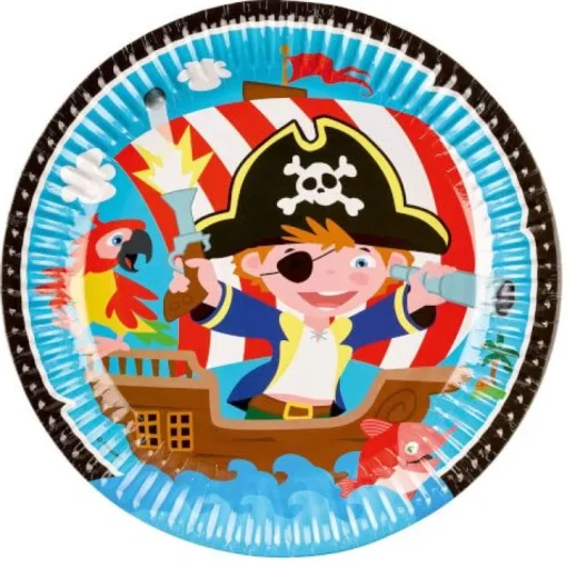 amscan® Pirat - 8 Teller, 23 cm | Teddy Toys Kinderwelt