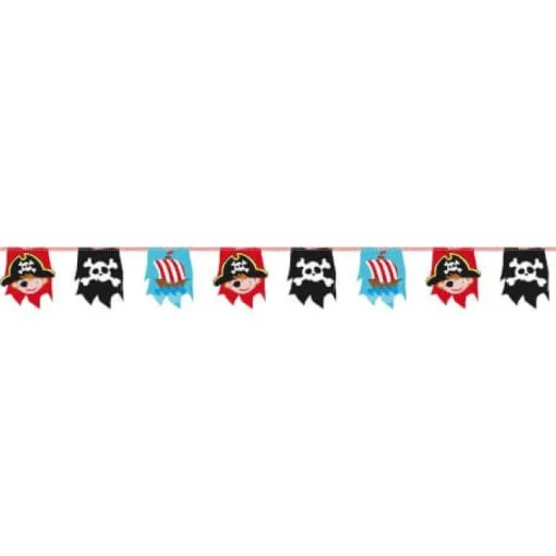 amscan® Pirat - Wimpelkette, 400x16 cm | Teddy Toys Kinderwelt