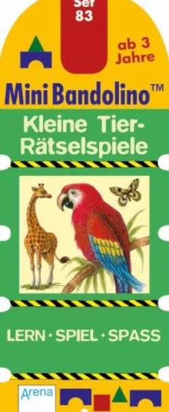 Arena Verlag Mini Bandolino - Kleine Tier-Rätselspiele Set 83 | Teddy Toys Kinderwelt