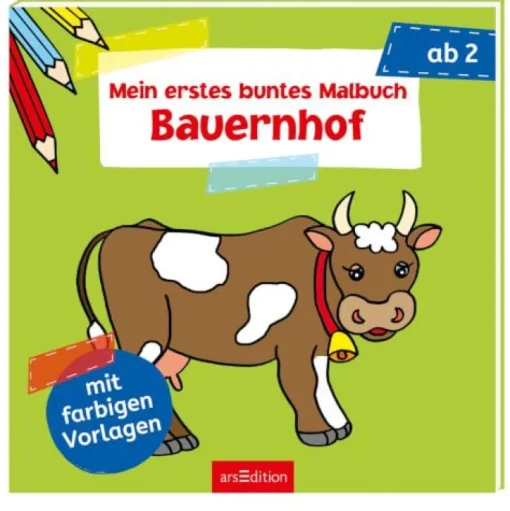 ars Edition - Mein erstes buntes Malbuch Bauernhof | Teddy Toys Kinderwelt
