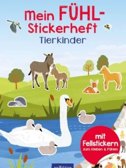 ars Edition - Mein Fühl-Stickerheft Tierkinder | Teddy Toys Kinderwelt
