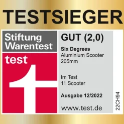 Authentic SixDegrees - Alu Scooter 205mm, Grün | Teddy Toys Kinderwelt