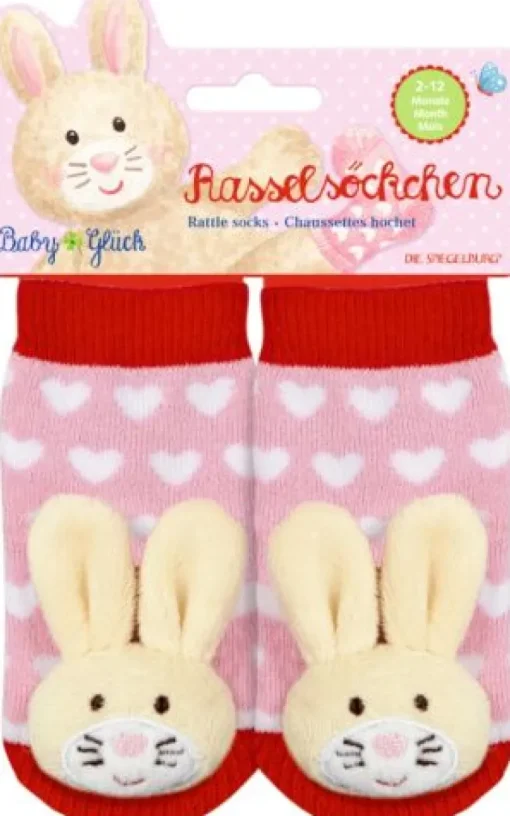 BabyGlück - Rasselsöckchen Häschen | Teddy Toys Kinderwelt