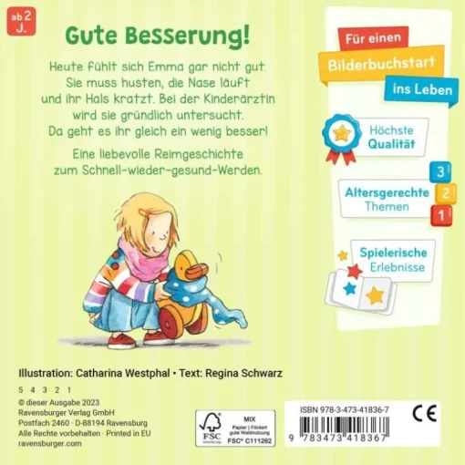 Bald bist du wieder gesund-Ravensburger® Bücher 41836 | Teddy Toys Kinderwelt