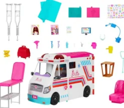 Barbie 2-in-1 Krankenwagen Spielset (mit Licht & Geräuschen) | Teddy Toys Kinderwelt