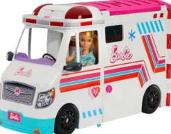Barbie 2-in-1 Krankenwagen Spielset (mit Licht & Geräuschen) | Teddy Toys Kinderwelt