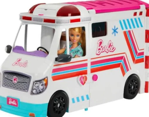 Barbie 2-in-1 Krankenwagen Spielset (mit Licht & Geräuschen) | Teddy Toys Kinderwelt