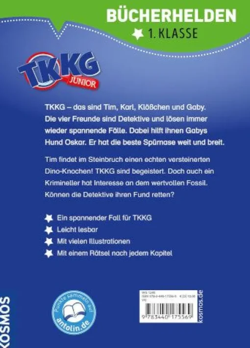 Bücherhelden 1.Kl. TKKG Junior Verschwundene Dinos | Teddy Toys Kinderwelt