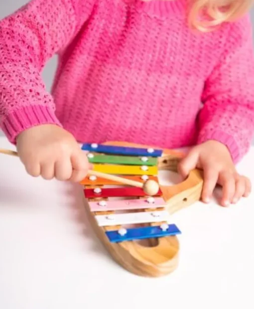 Boogie Bee Metallophon Holz mit 8 Noten | Teddy Toys Kinderwelt