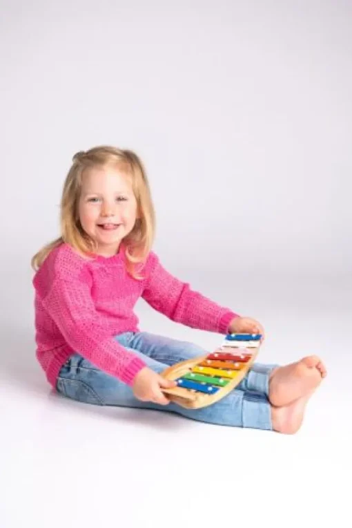 Boogie Bee Metallophon Holz mit 8 Noten | Teddy Toys Kinderwelt