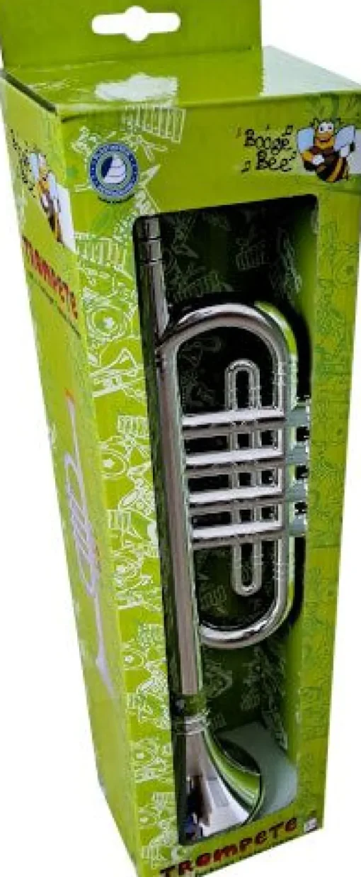 Boogie Bee Trompete silber, 4 Tasten, Länge ca. 38 cm, Kinderinst | Teddy Toys Kinderwelt