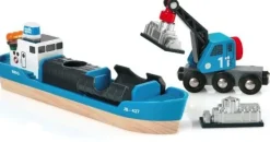 BRIO® - Containerschiff mit Kranwagen | Teddy Toys Kinderwelt