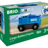 BRIO® World - Blaue Batterie Frachtlok | Teddy Toys Kinderwelt