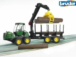 Bruder - John Deere 1210E R?ckezug mit 4 Baumst?mmen