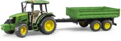 Bruder - John Deere 5115M + Bordwandanhänger | Bruder | Marken | Teddy Toys Kinderwelt