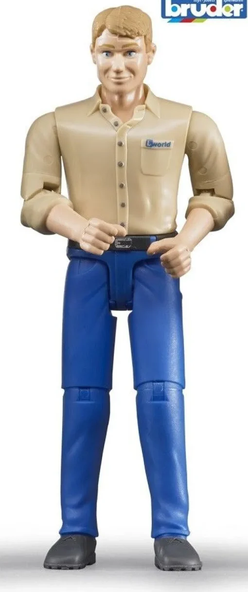 Bruder - Mann mit hellem Hauttyp und blauer Hose | Bruder | Marken | Teddy Toys Kinderwelt
