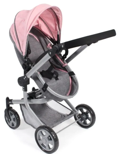 Chic 2000 - Kombi Puppenwagen Mika, Melange grau | Teddy Toys Kinderwelt