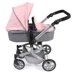 Chic 2000 - Kombi Puppenwagen Mika, Melange grau | Teddy Toys Kinderwelt