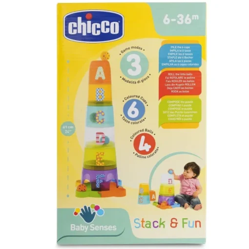 Chicco® - 2 in 1 Stapelbecher und Kugelbahn | Teddy Toys Kinderwelt