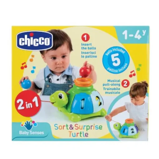 Chicco® - Sortier-Schildkröte zum Ziehen | Teddy Toys Kinderwelt