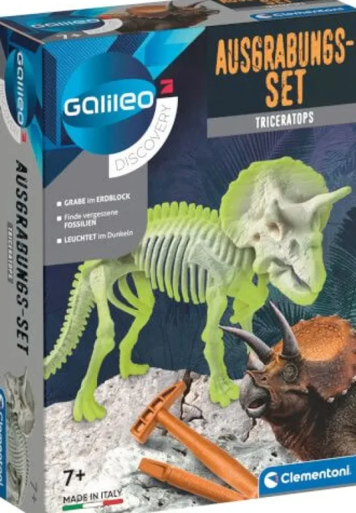 Clementoni - Ausgrabungs-Set Triceratops | Teddy Toys Kinderwelt