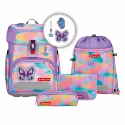 CLOUD FLASH Schulranzen-Set ''Butterfly Luna'', 5-teilig | Teddy Toys Kinderwelt