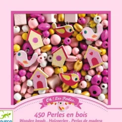 DJECO Schmuck basteln - Holzperlen, Vögel | Teddy Toys Kinderwelt