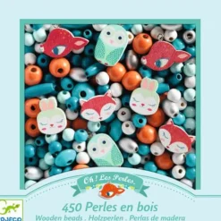 DJECO Schmuck basteln - Holzperlen, kleine Tiere | Teddy Toys Kinderwelt
