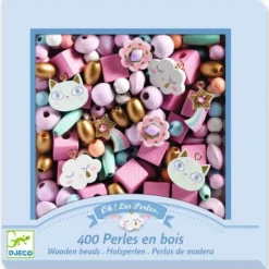 DJECO Schmuck basteln - Holzperlen Regenbogen | Teddy Toys Kinderwelt