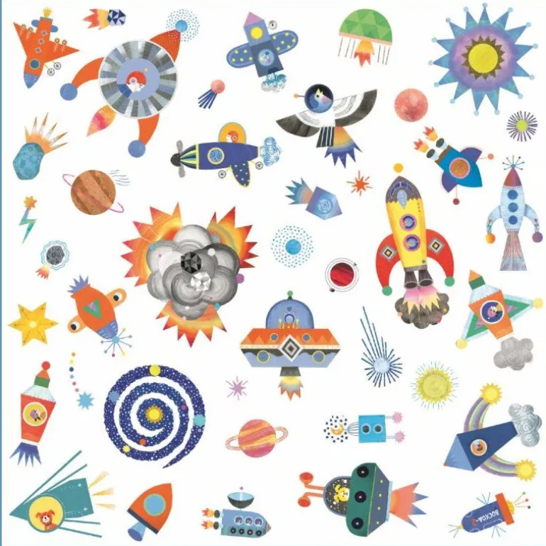 DJECO Sticker - Interstellar | Teddy Toys Kinderwelt
