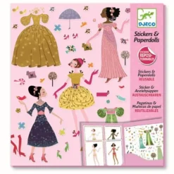 DJECO Stickerpuppen - Papier Puppen Durch die Jahreszeiten | Teddy Toys Kinderwelt