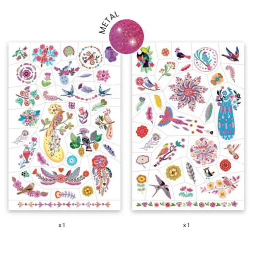 DJECO Tattoos - Paradiesvögel | Teddy Toys Kinderwelt
