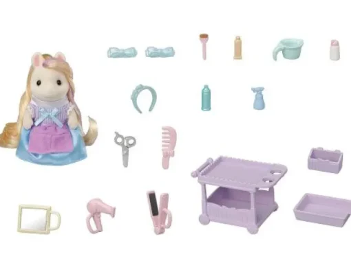 EPOCH Sylvanian Families 5644 Pony Friseur Spielset mit Figur | Teddy Toys Kinderwelt