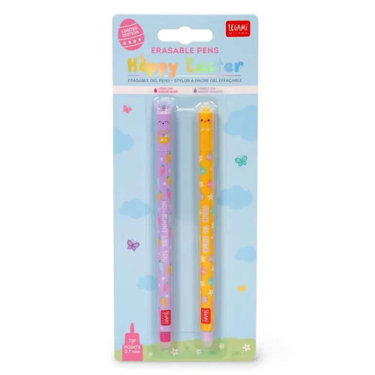 Erasable Gel Pens - 2er Set Bunny & Chick | Teddy Toys Kinderwelt