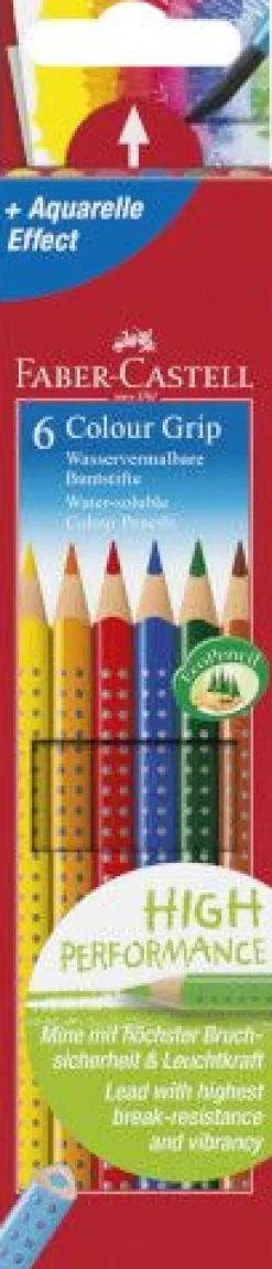 Faber-Castell - Buntstifte Color Grip, 6er Set | Teddy Toys Kinderwelt