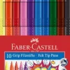 Faber-Castell - Filzstifte Grip Colour, 10er Set | Teddy Toys Kinderwelt