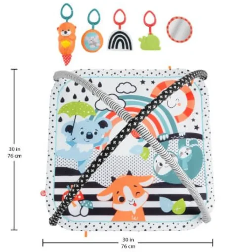 Fisher-Price® - Tierfreunde Kontrast-Spieldecke | Teddy Toys Kinderwelt