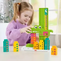 Fisher-Price Mein Zahlen-Krokodil Lernspielzeug mit 10 Stapelblöc | Teddy Toys Kinderwelt