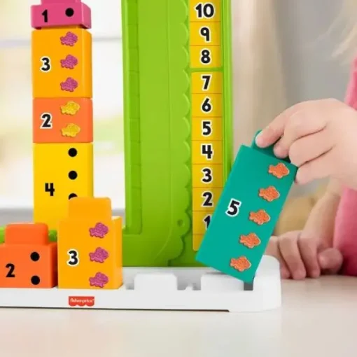 Fisher-Price Mein Zahlen-Krokodil Lernspielzeug mit 10 Stapelblöc | Teddy Toys Kinderwelt