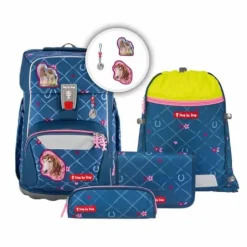 GIANT Schulranzen-Set ''Horse Lima'', 5-teilig | Teddy Toys Kinderwelt