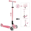 GLOBBER PRIMO FOLDABLE PLUS LIGHTS pastellrosa-pink, mit Leuchtro | Teddy Toys Kinderwelt