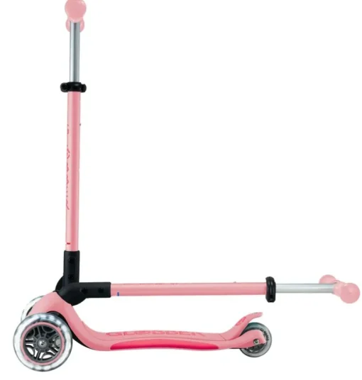 GLOBBER PRIMO FOLDABLE PLUS LIGHTS pastellrosa-pink, mit Leuchtro | Teddy Toys Kinderwelt
