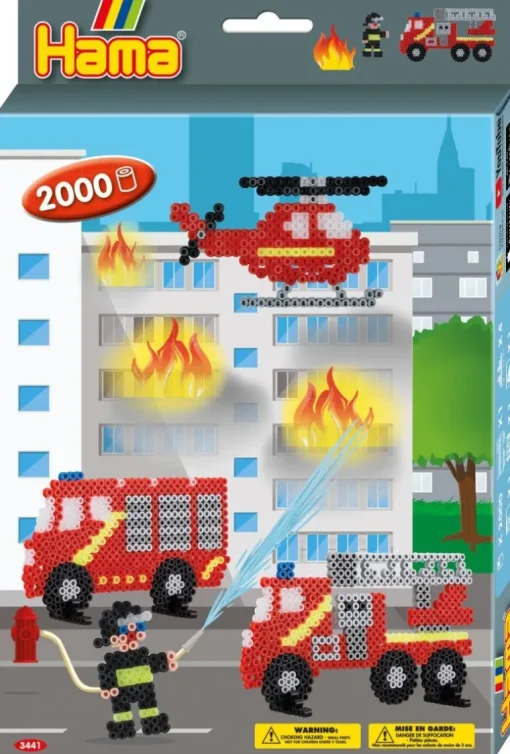 Hama® Bügelperlen Geschenkpackung Feuerwehr 2.000 Stück. | Teddy Toys Kinderwelt