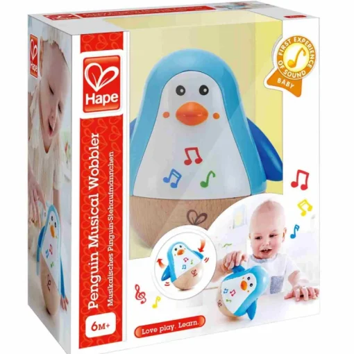 Hape - Penguin Musical Wobbler | Teddy Toys Kinderwelt