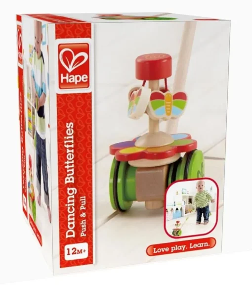 Hape - Schiebespielzeug Tanzende Schmetterlinge | Teddy Toys Kinderwelt